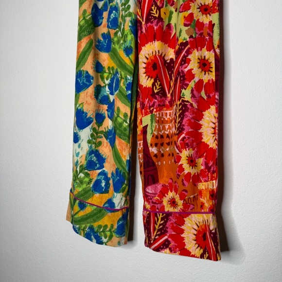 Anthropologie Roegiya Floral PJ Bottoms Multicolor Drawstring Size SP - Picture 3 of 8